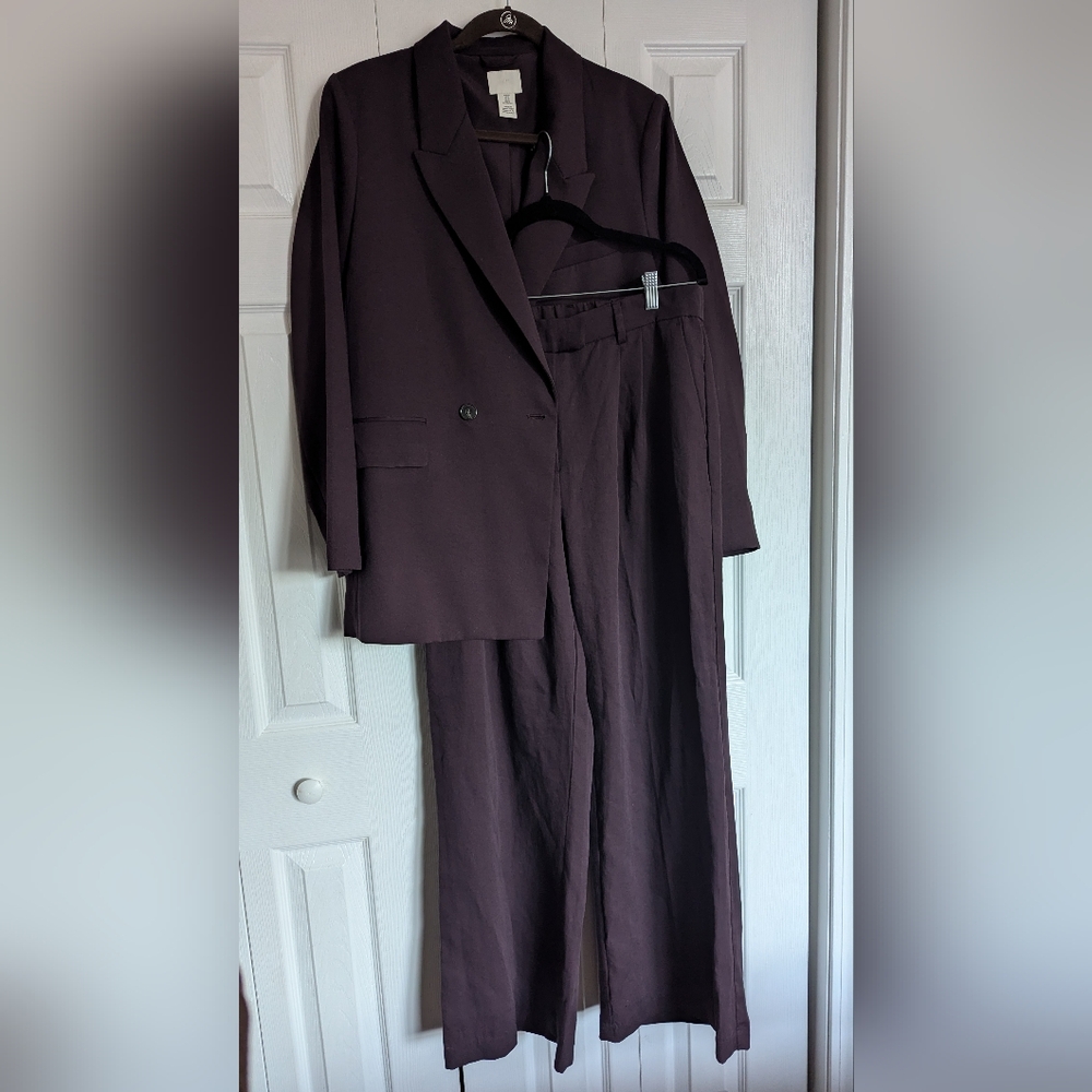 Burgandy Pant Suit
